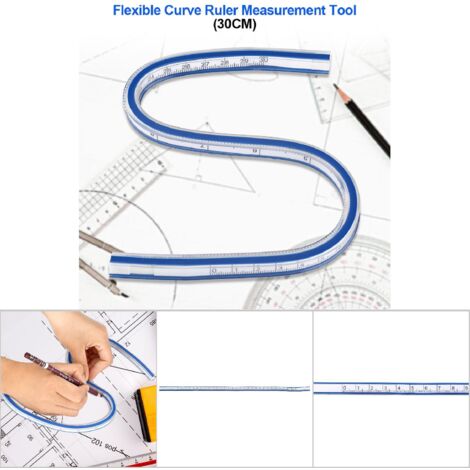 Règle flexible de 30 cm pour dessin, couture et conception graphique (1/5)