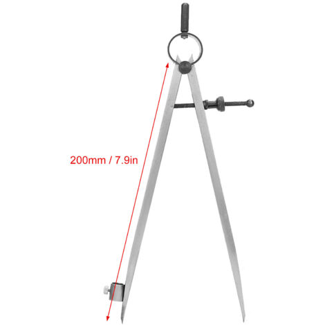 Compas de dessin rotatif 200mm pour traçage précis et artisanat, outil de scribage et de mesure (1/5)