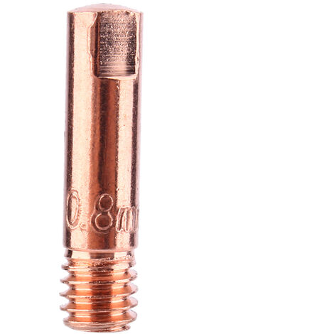 10 pièces MB-15AK M6 0.8mm/1.0mm pour torche de soudage MIG/MAG, buses de contact haute qualité (1/5)