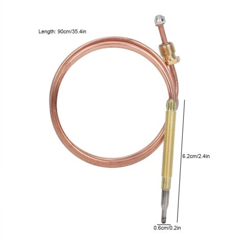 Thermocouple universel pour poêle à gaz - Kit de remplacement avec adaptateurs pour cheminée (1/5)