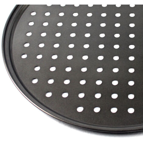 Plaque à Pizza Perforée Antiadhésive 26 cm - Cuisson Facile et Démoulage Rapide