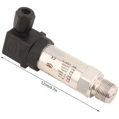 Capteur de pression en silicone 0-3 bar 24VDC, sortie 4-20mA pour eau, gaz, huile (1/5)