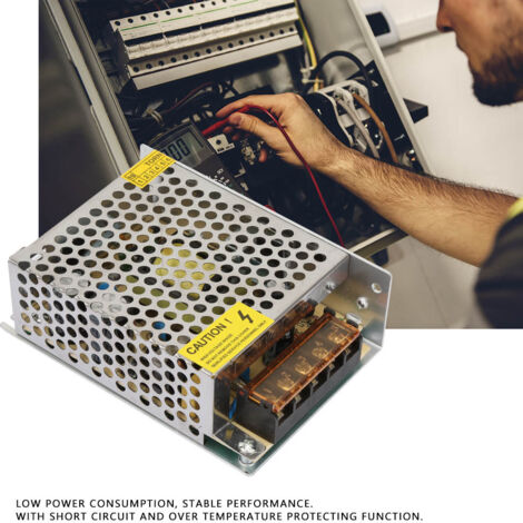 Alimentation à découpage LED 12V 5A pour équipement industriel - Adaptateur secteur (1/5)