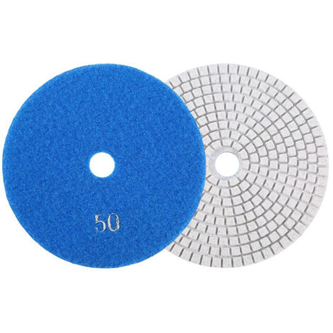 Disques de polissage diamantés humides 5'' 125mm pour granit, béton, marbre - Lot de 50 (1/3)