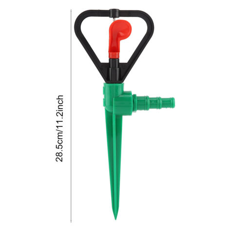 Arroseur de Pelouse 360° en Plastique, 1/2 Pouce, pour Irrigation et Pulvérisation d'Eau avec Piquet (1/5)
