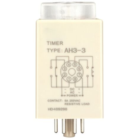 Minuteur de Délai de Mise Sous Tension 220VAC 10 Minutes - Relais Temporisé AH3-3(10M) (1/5)