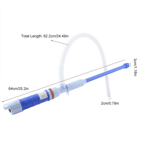 Pompe à eau portable à piles pour aquarium, transfert de diesel et liquides (Bleu) (1/5)