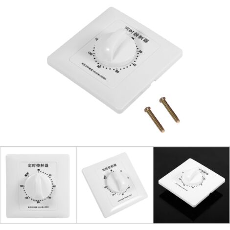Minuterie Mécanique Puissante pour Pompe AC 220V - Commutateur à Minuterie avec Compte à Rebours 120 Min - Pour Usage Intérieur (1/5)