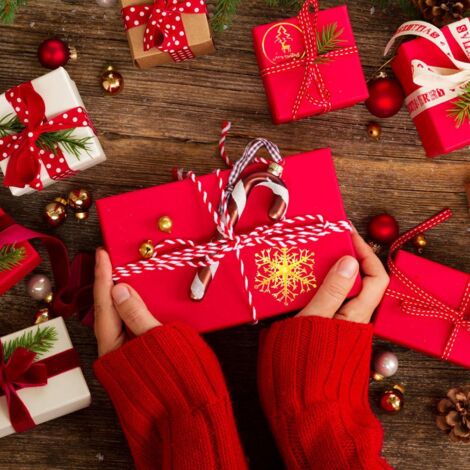 500 Autocollants Ronds Flocons de Neige Dorés pour Enveloppes - Décoration de Noël (1/5)