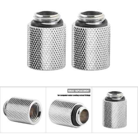 2 pièces Raccord Allongeur Mâle/Femelle G1/4 pour Refroidissement à Eau (20mm) (1/5)