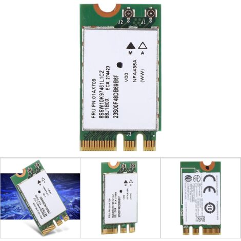 Carte WiFi 2.4G/5G Dual Band QCNFA435 NGFF M.2 pour Lenovo IdeaPad (1/5)