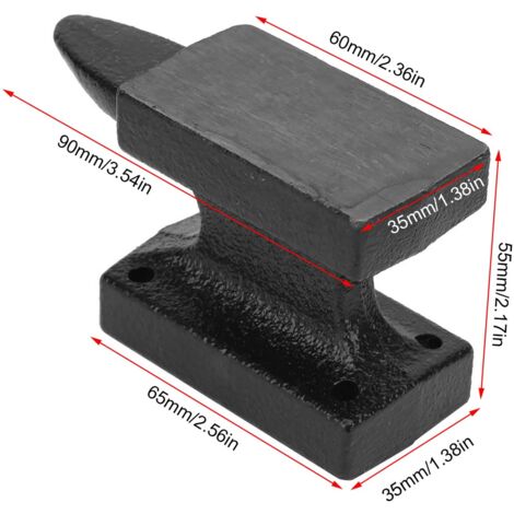 Enclume portable en fonte robuste pour forgeron, établi stable (couleur aléatoire) (1/5)