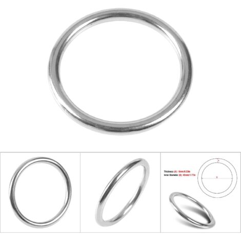 Anneau en Acier Inoxydable 304 Marin Soudé Poli pour Bateau - Cercle 645mm (1/5)
