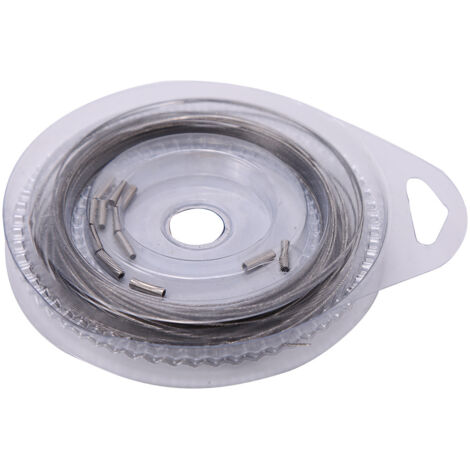 Fil d'acier tressé 7 brins haute résistance pour pêche en mer (30lb) - 10m (1/2)