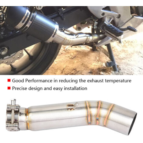 Tuyau de raccordement intermédiaire pour échappement moto CBR400R CBR500R 2013‑2015