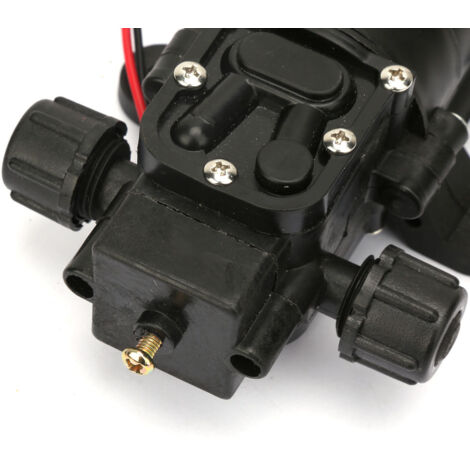 Pompe à diaphragme haute pression 70W 12V DC, auto-amorçante 6L/min avec raccords filetés des deux côtés (1/5)