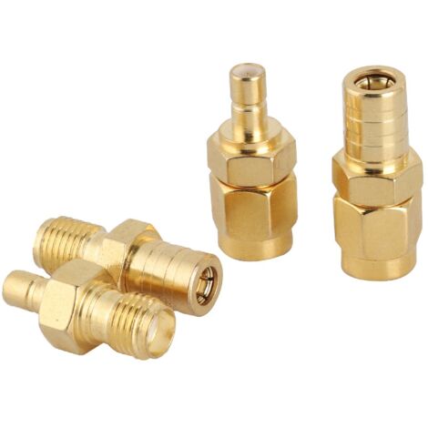 Adaptateur RF SMA vers SMB - 4 Pièces pour Antenne Radio DAB Voiture - Convertisseur Haute Fréquence (1/5)