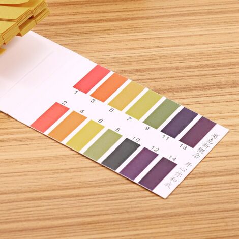 WALRONT Papier pH 1-14, 80 Bandelettes pour Test Alcalin Acide, Kit Analyse Eau