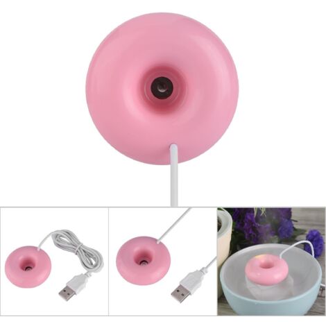 Mini Humidificateur USB en Forme de Donut Portable pour Bureau Voiture Rose (1/5)