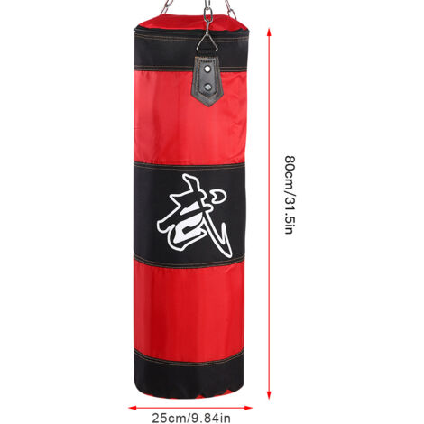 Sac de frappe d'entraînement de boxe et arts martiaux, idéal pour coups de poing et coups de pied.