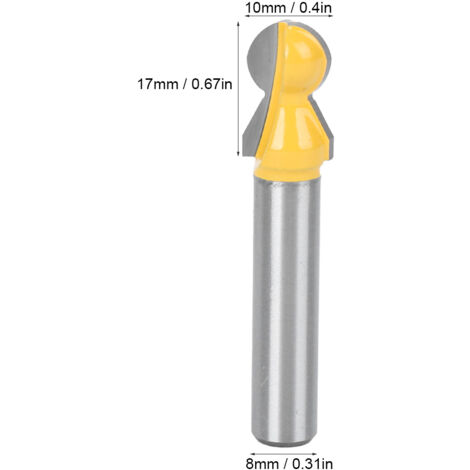 Fraise de dressage 8x10 pour porte, outil de rainurage bois pour armoire et menuiserie (1/5)