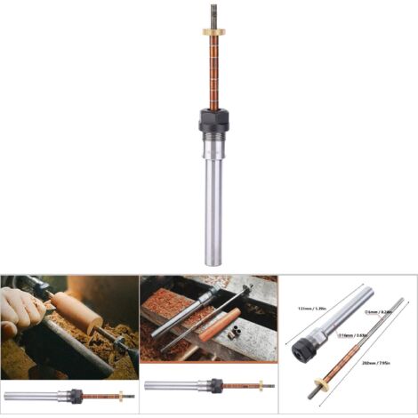 Mandrin de Tournage pour Stylos, Accessoire Mécanique à Tige Droite pour Tour à Bois