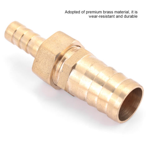 Raccord Laiton Réducteur Bouchon à Embout Barbelé (10mm-19mm) pour Tuyau (1/5)