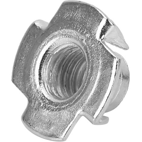 Boîte de 110 pièces Rondelles Griffes T, Assortiment M3 M4 M5 M6 M8 M10, Écrous à Griffes Galvanisés pour Fixation (1/5)