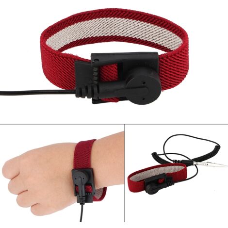 Bracelet de mise à la terre ajustable anti-statique de haute qualité - 1 pièce (1/5)