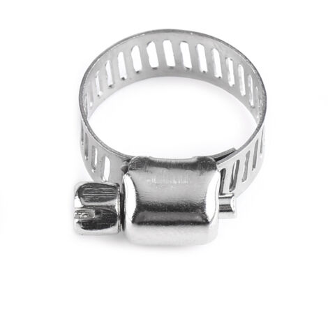 Colliers de serrage à vis réglables pour tuyaux en acier inoxydable (10mm-16mm) (1/2)