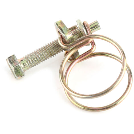 Pince de serrage réglable pour tuyau d'eau (21-25mm) - Double bride en acier (1/5)