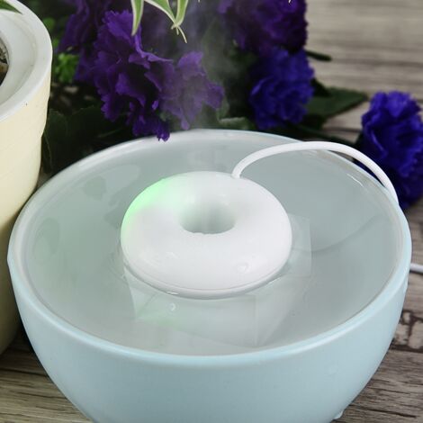 Mini Humidificateur USB en Forme de Donut Portable pour Bureau Voiture Maison Blanc (1/2)