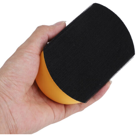 Bloc de ponçage main 5" 125mm avec disque abrasif Velcro pour polissage et meulage (1/5)