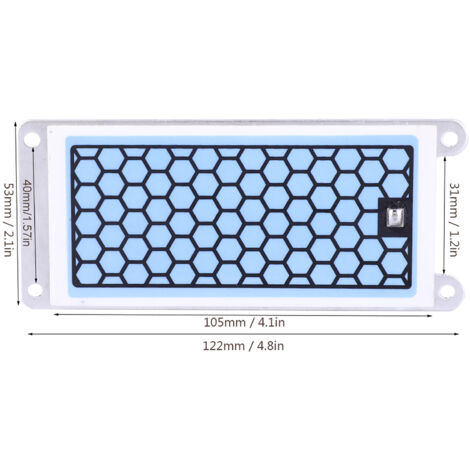 Plaque Céramique Ozone 5G avec Film Bleu pour Purificateur d'Air et Stérilisation (1/5)