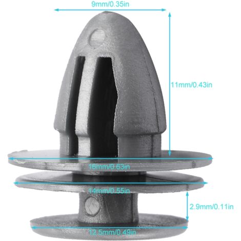 Kit de 50 attaches et rivets pour panneaux de portière Honda Civic Accord CR-V Del Sol (1/5)