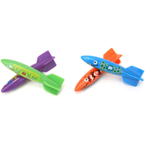 4 Pièces Jouets de Plongée Enfant PVC pour Piscine - Jeu d'Éveil Aquatique Multicolore (1/5)