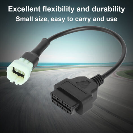 Câble Adaptateur OBD2 6 à 16 Broches pour Diagnostic Moteur Motos (1/5)