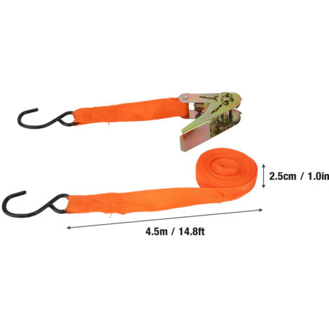 1 Pièce Sangle de Remorquage à Cliquet pour Véhicule, 4.5m de Longueur (1/5)