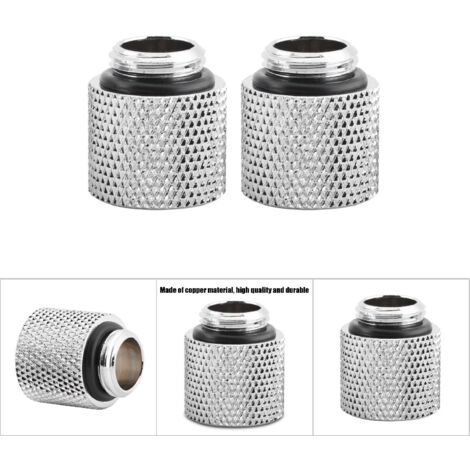 2 pièces Raccord Allonge Mâle/Femelle G1/4 pour Refroidissement à Eau (15mm) (1/5)