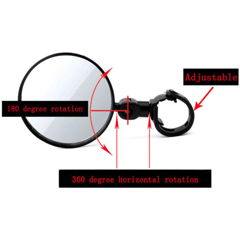Rétroviseur de Vélo Large Angle Conjugable pour Guidon MTB et Cyclisme (1/5)