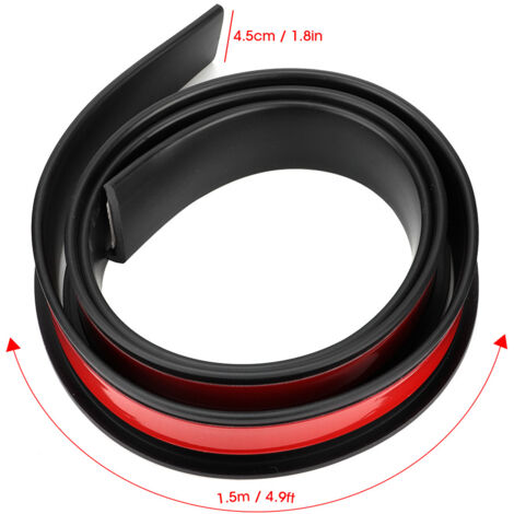 Protecteur universel en caoutchouc pour pare-boue de voiture, 4.5cm x 1.5m, accessoire auto durable (1/5)