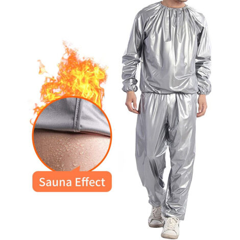 Combinaison Sauna Sport Homme Femme - Veste Sudation Perte de Poids Fitness PVC Résistant