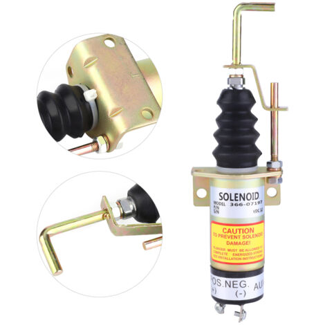 Electrovanne de coupure de carburant SA-3405T 12V pour groupe électrogène (1/5)