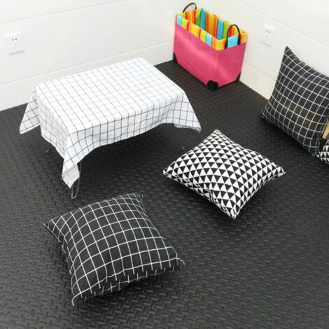 12 Pièces Tapis de Sol Interlock pour Salle de Sport et Maison, Revêtement de Sol en Mousse pour Exercice (1/5)