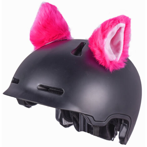 2 Pièces Oreilles de Chat en Peluche pour Casque - Accessoire Mignon pour Ski, Moto et Snowboard (1/5)