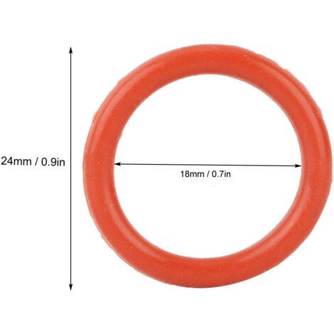 20 anneaux amortisseurs en silicone pour tubes 12AX7, 12AU7, 12AT7, 12BH7, EL84 - Lot de 20 pièces (1/5)