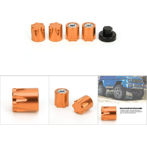 4 pièces de bouchons de jante M4 pour Traxxas TRX4, Axial SCX10 90046 D90 et Tamiya (1/5)