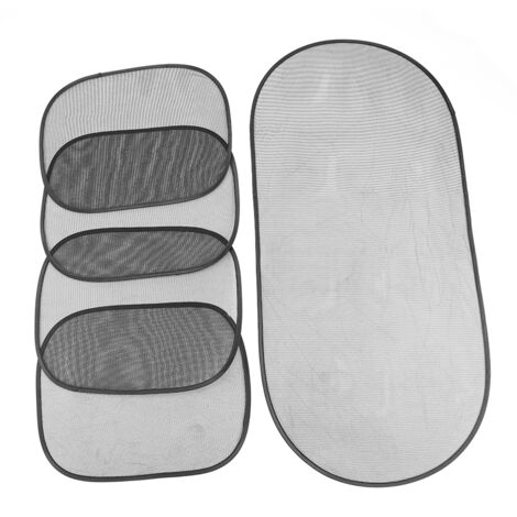 5 pièces Store Pare-Soleil Voiture avec Ventouses, Protection Solaire Auto pour Vitres (1/5)