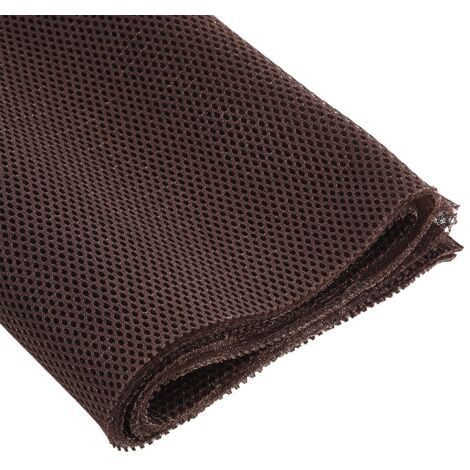 Tissu de protection anti-poussière 1,4 x 0,5 m pour enceintes, grillage acoustique marron (1/5)