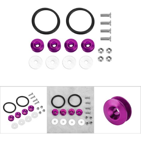 Kit de fixations rapides colorées en caoutchouc pour pare-chutes, coffre et garde-boue (Violet) (1/5)